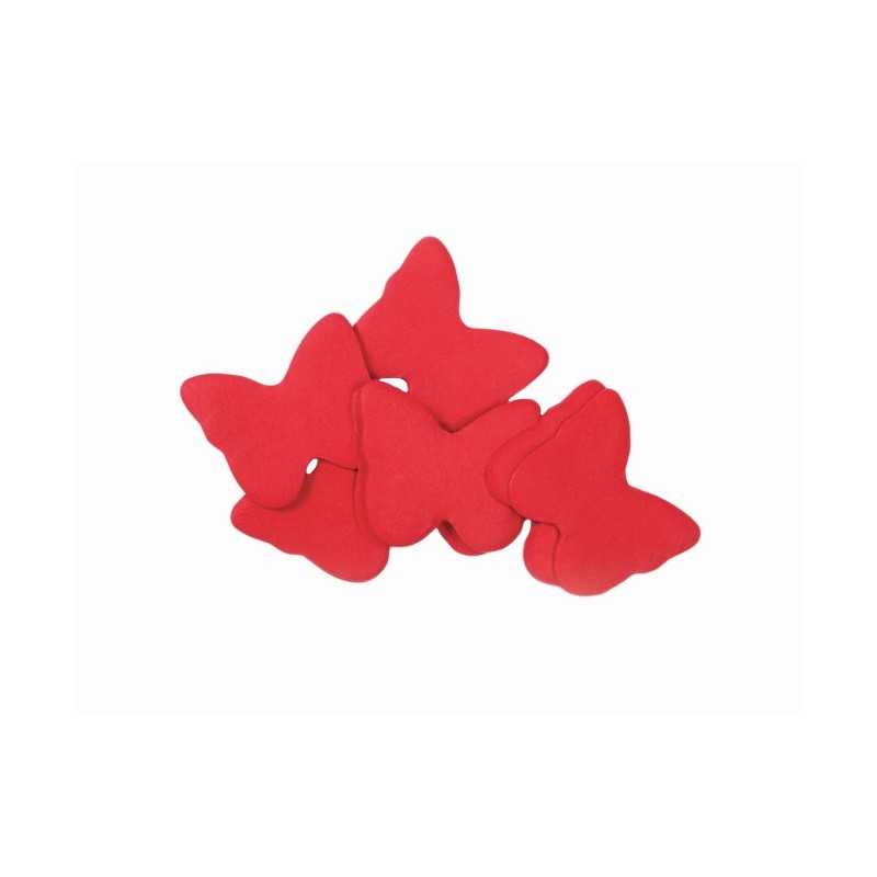 TCM FX Slowfall Confetti Butterflies 55x55mm, red, 1kg